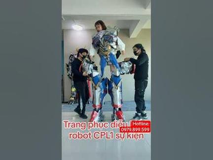Trang phục biểu diễn robot CPL1 gái xinh #robotCPL1 #cpl1 #gái #mascot #cosplay #trangphuc #vietnam